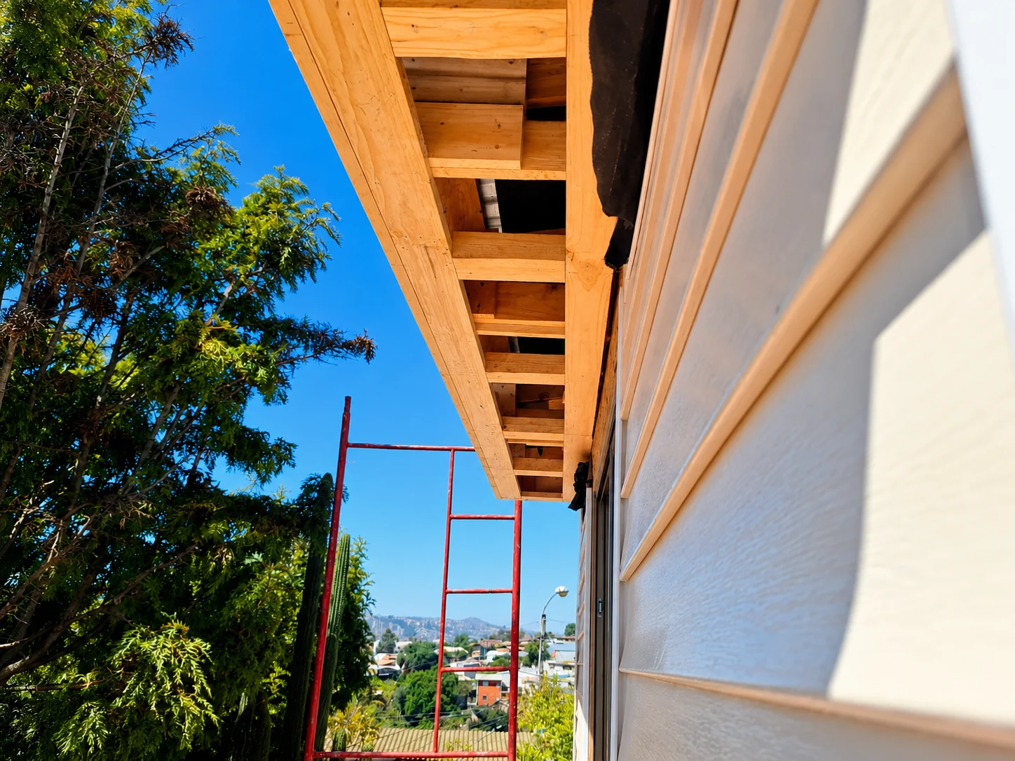 Obra exterior en construcción