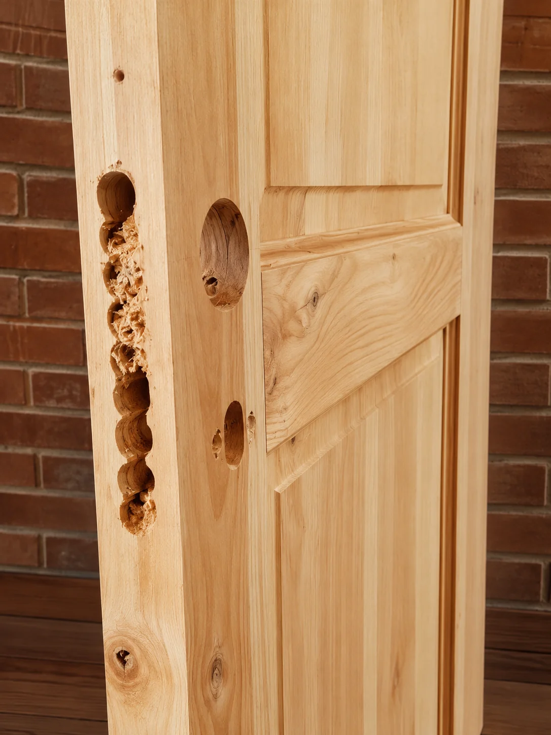 Detalle de puerta artesanal